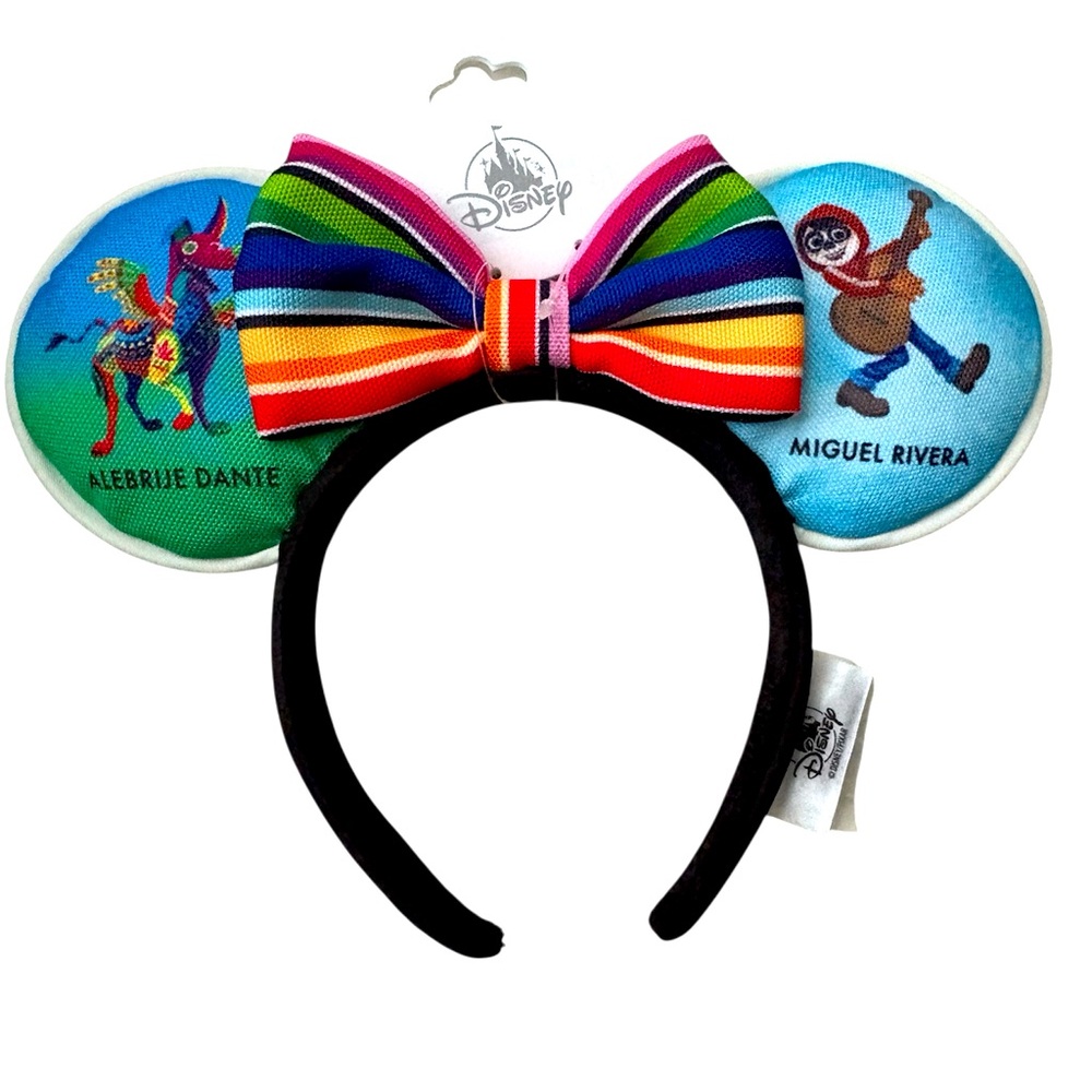 Disney Parks Coco Ears Headband with Rainbow Bow